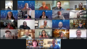 Zoom picture of people smiling during the CSTE Summer Workshop