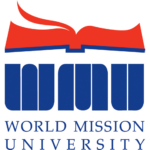 Image is of a red book. Below that, in blue block text, is WMU World Mission University.